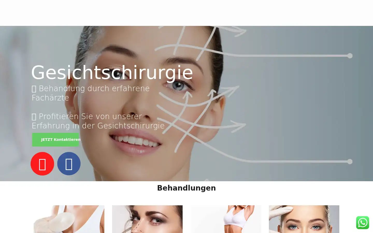 Screenshot of luxklinik.com