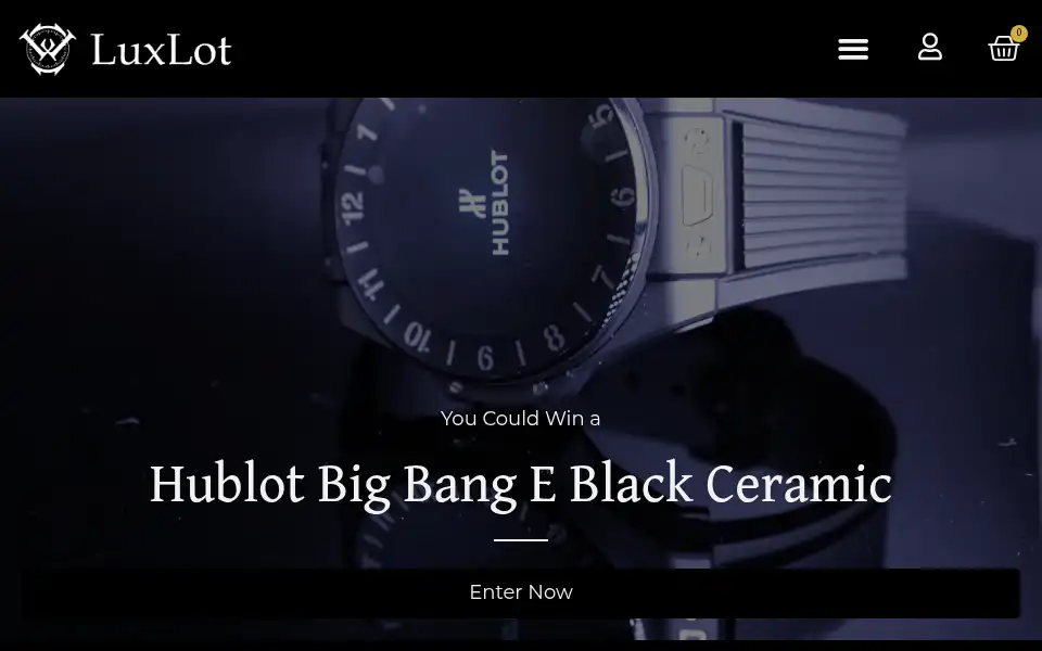 Screenshot of luxlot.com