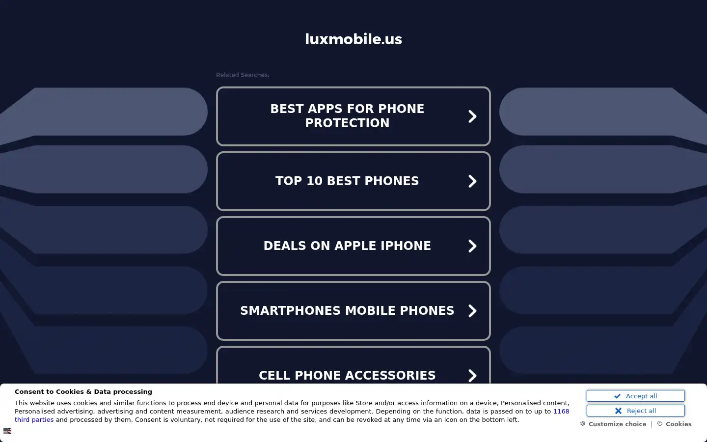 Screenshot of luxmobile.us