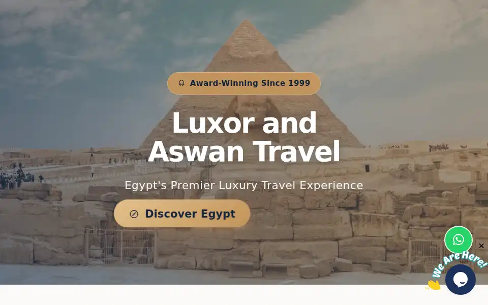 Screenshot of luxorandaswan.com
