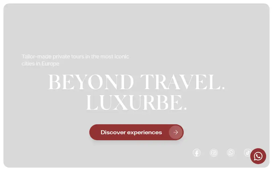 Screenshot of luxurbe.com