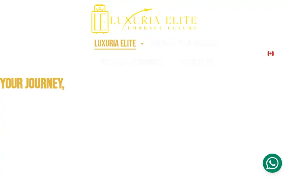 Screenshot of luxuriaelite.com
