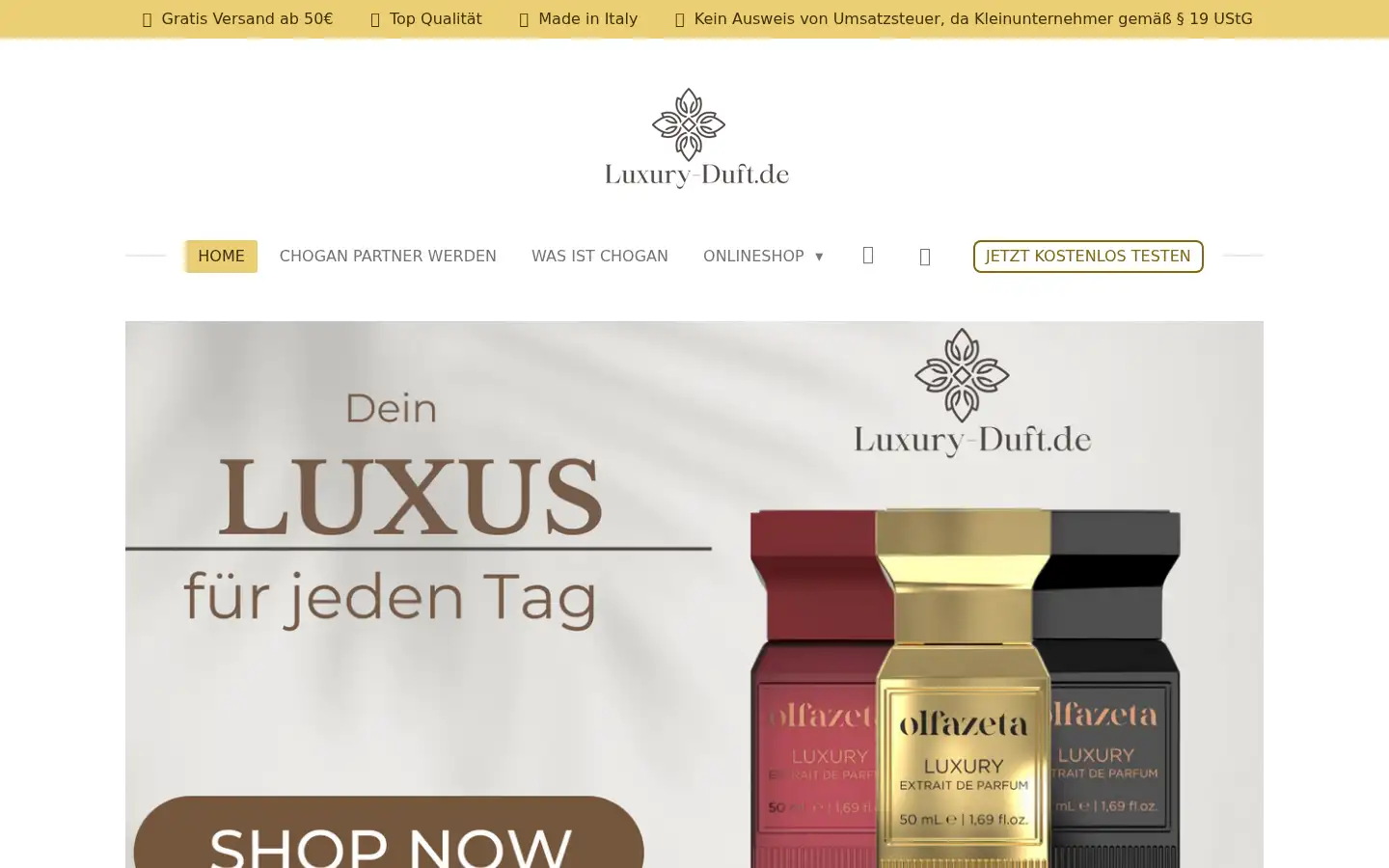Screenshot of luxury-duft.de