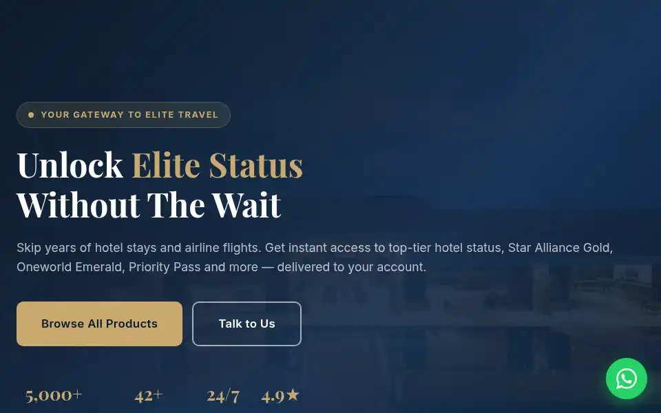 Screenshot of luxuryascent.com