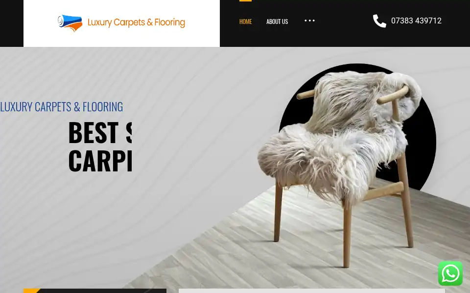 Screenshot of luxurycarpetsandflooring.co.uk