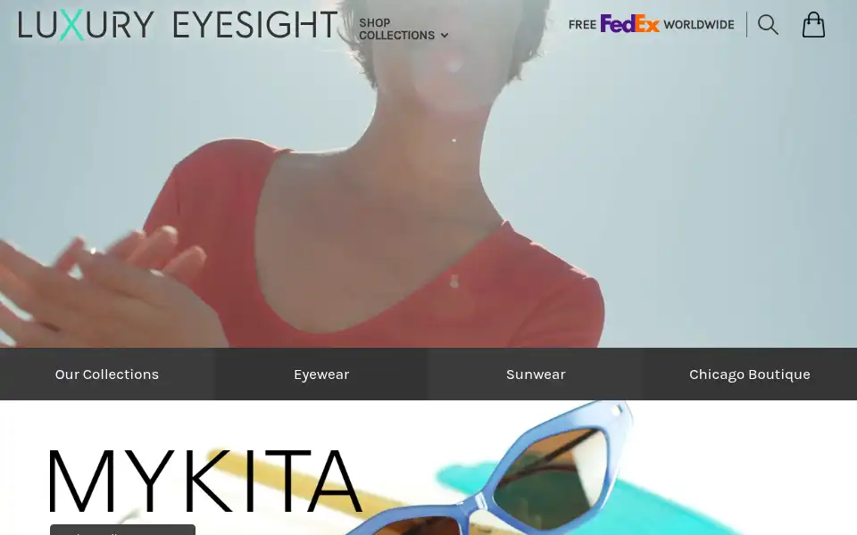 Screenshot of luxuryeyesite.com