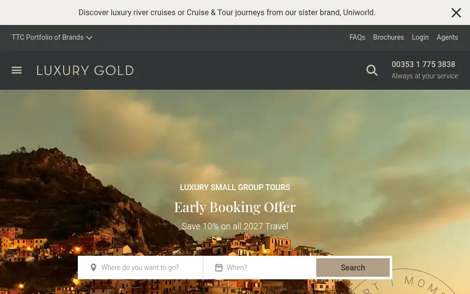 Screenshot of luxurygold.com