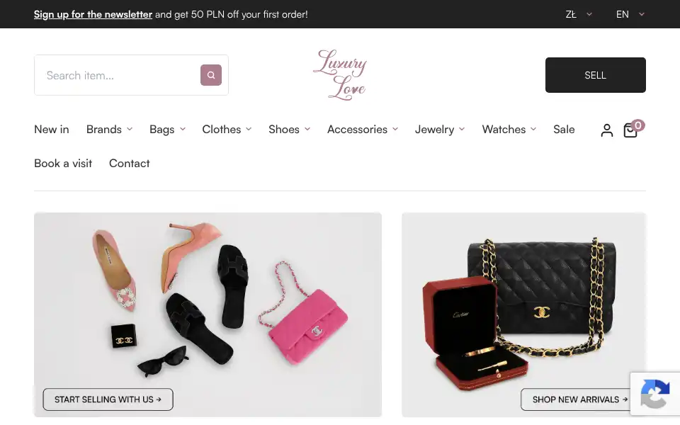 Screenshot of luxurylove.pl