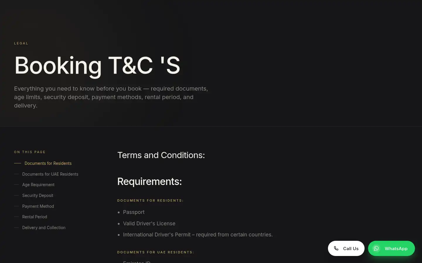 Screenshot of luxurysupercarsdubai.com