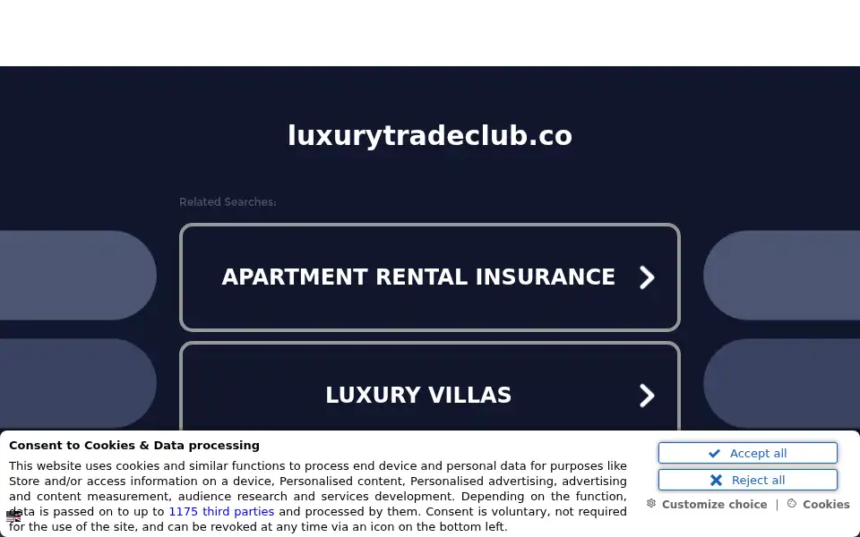 Screenshot of luxurytradeclub.co