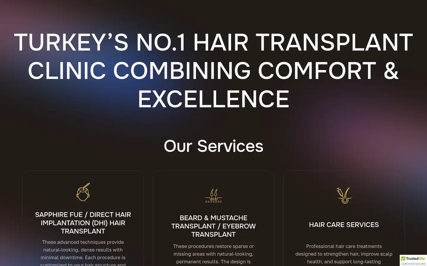 Screenshot of luxurytransplant.com