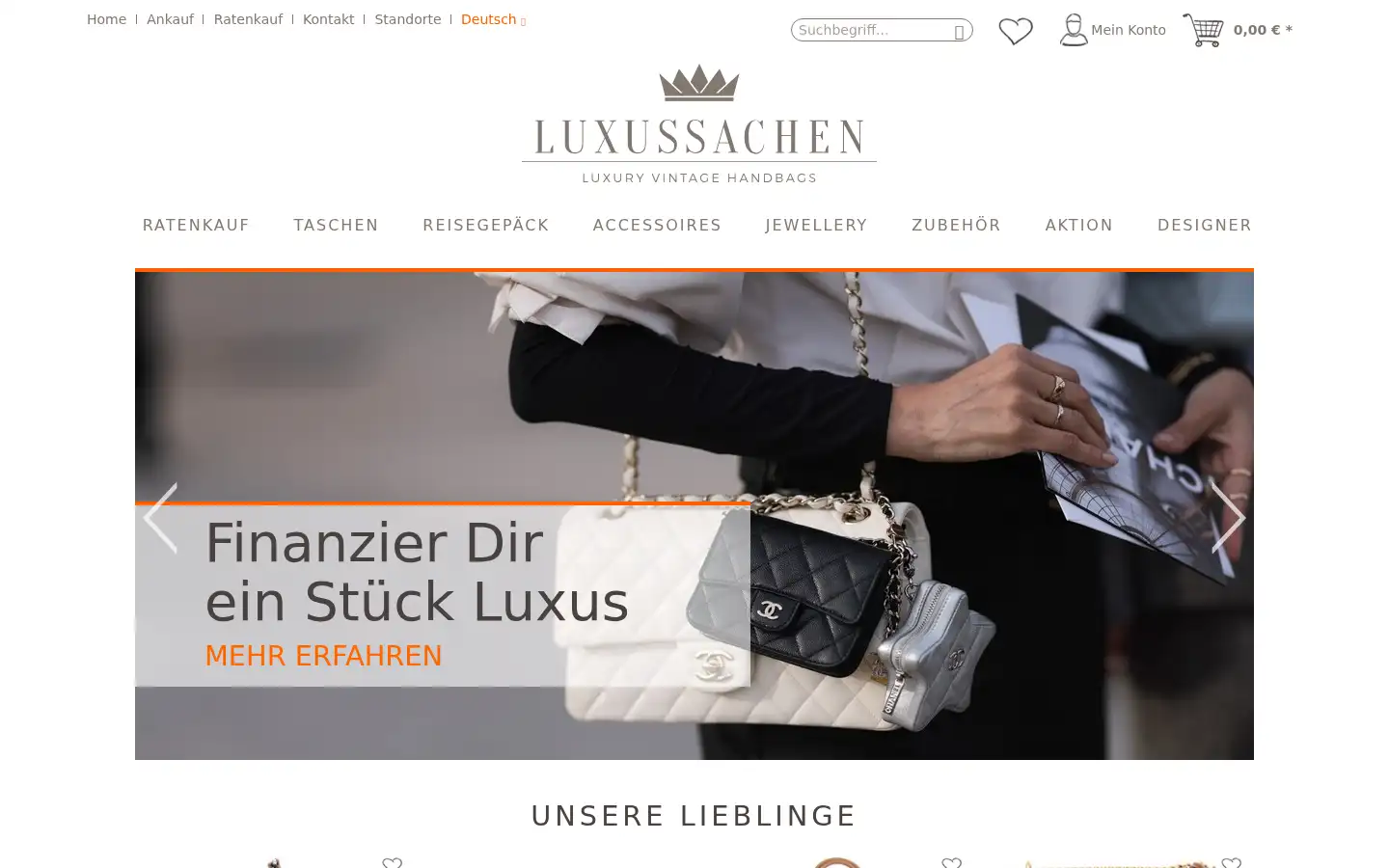 Screenshot of luxussachen.com