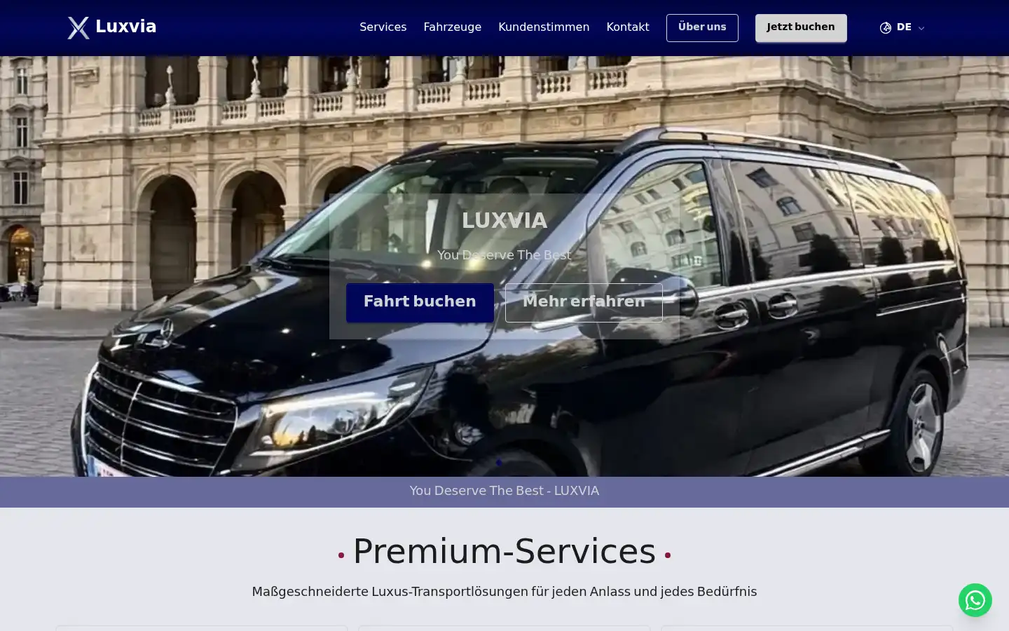 Screenshot of luxvia.at