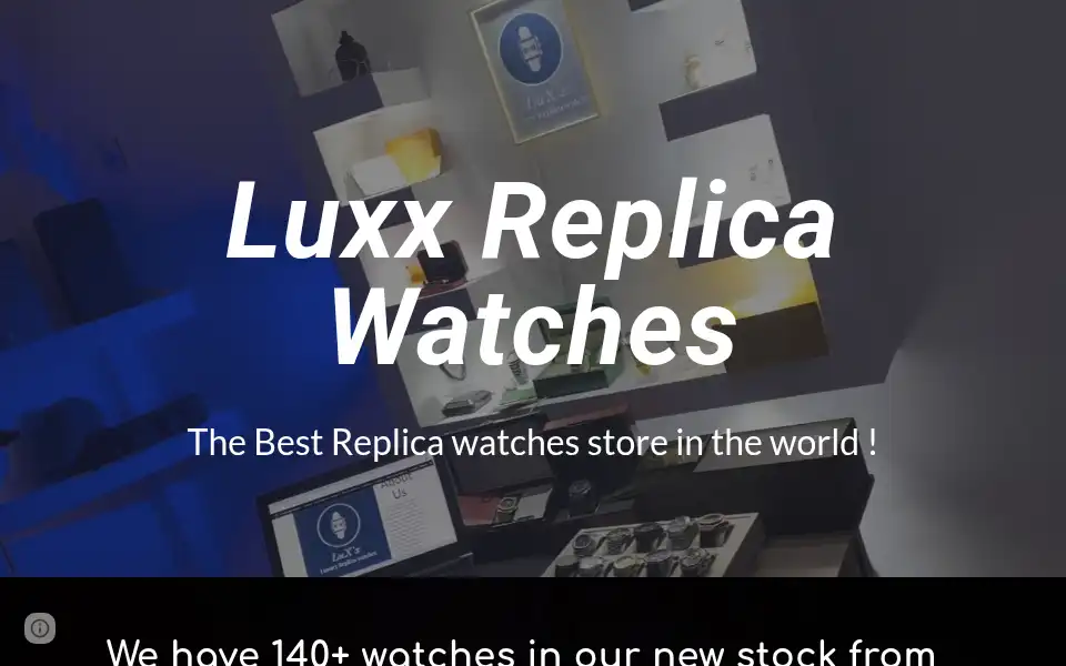 Screenshot of luxxrepwatch.com