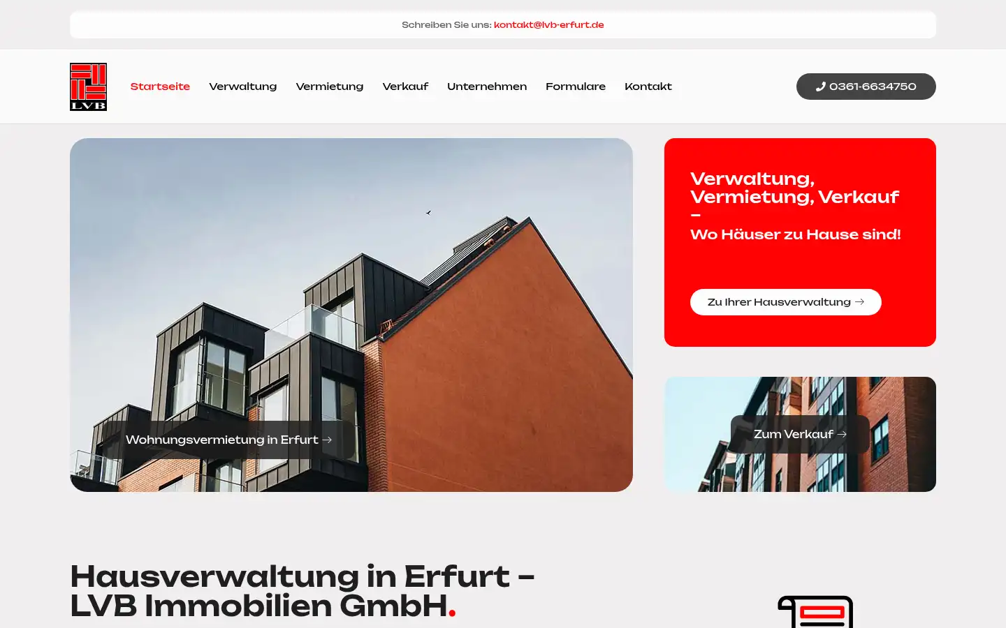 Screenshot of lvb-erfurt.de