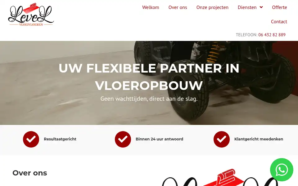 Screenshot of lvl-vloeivloeren.nl