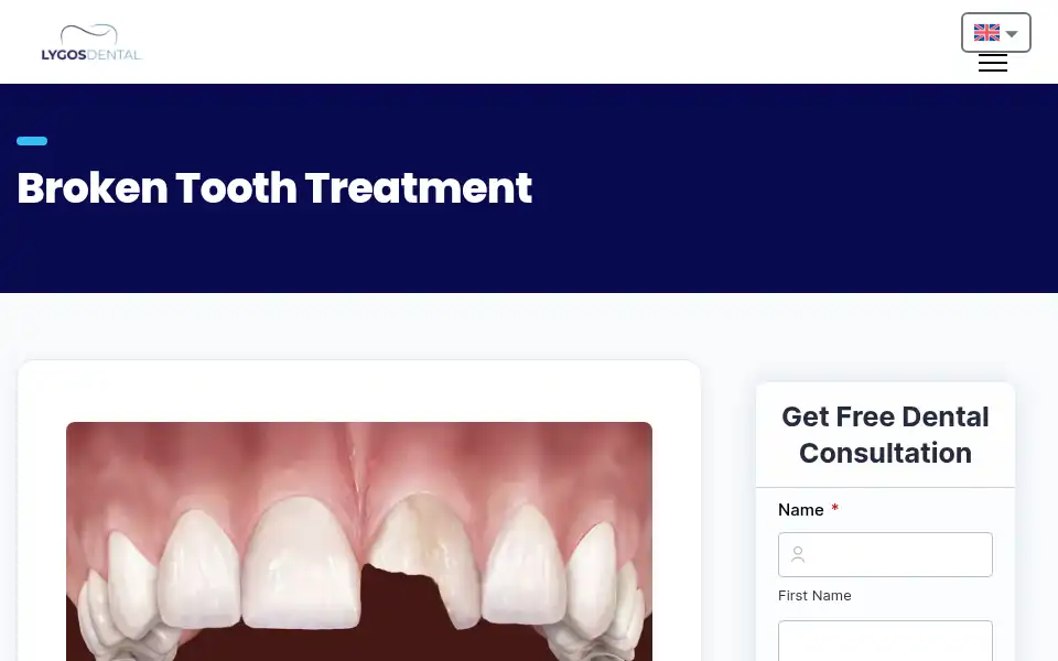 Screenshot of lygosdental.com