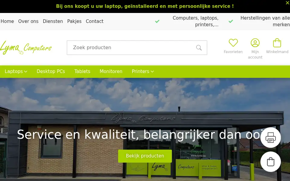 Screenshot of lyma.be