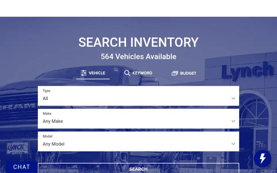 Screenshot of lynchchryslerdodgejeepram.com