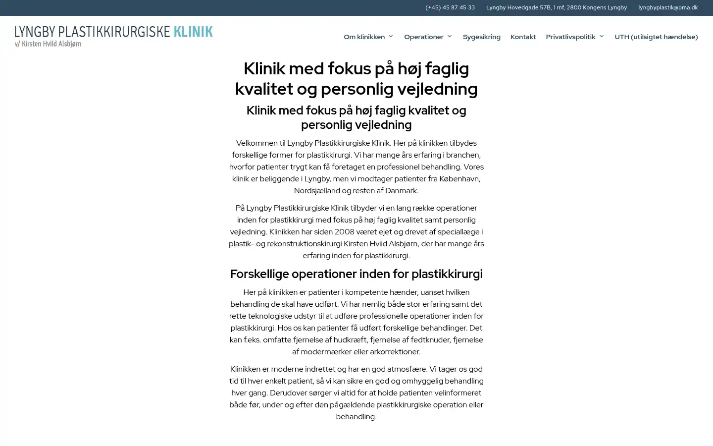 Screenshot of lyngbyplastik.dk