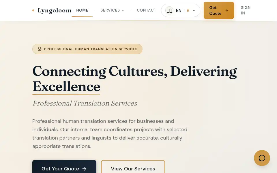 Screenshot of lyngoloom.com