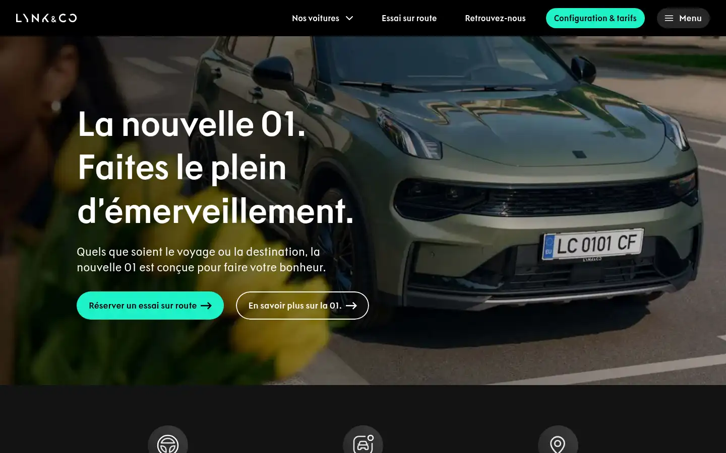 Screenshot of lynkco.com