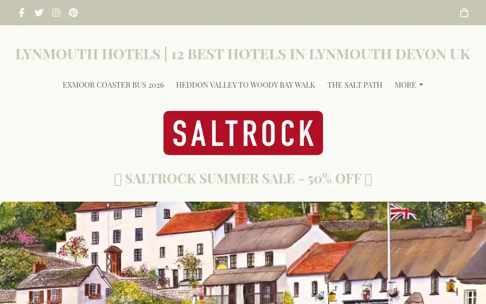 Screenshot of lynmouthhotels.com
