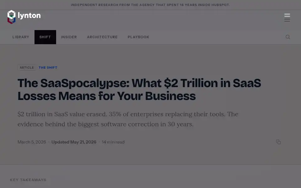 Screenshot of lyntonweb.com
