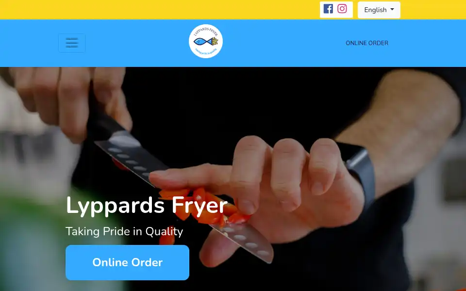 Screenshot of lyppardsfryer.co.uk