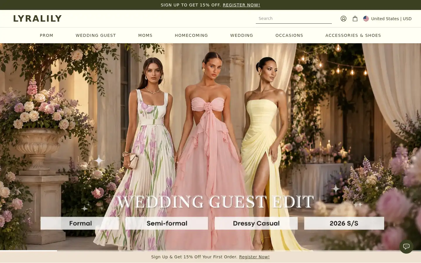 Screenshot of lyralily.com