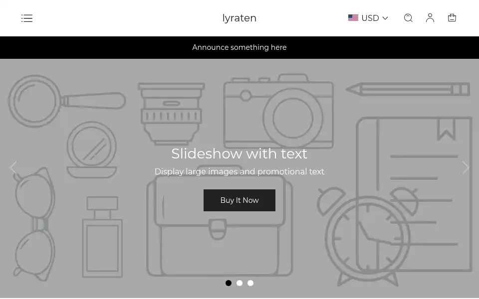 Screenshot of lyraten.com