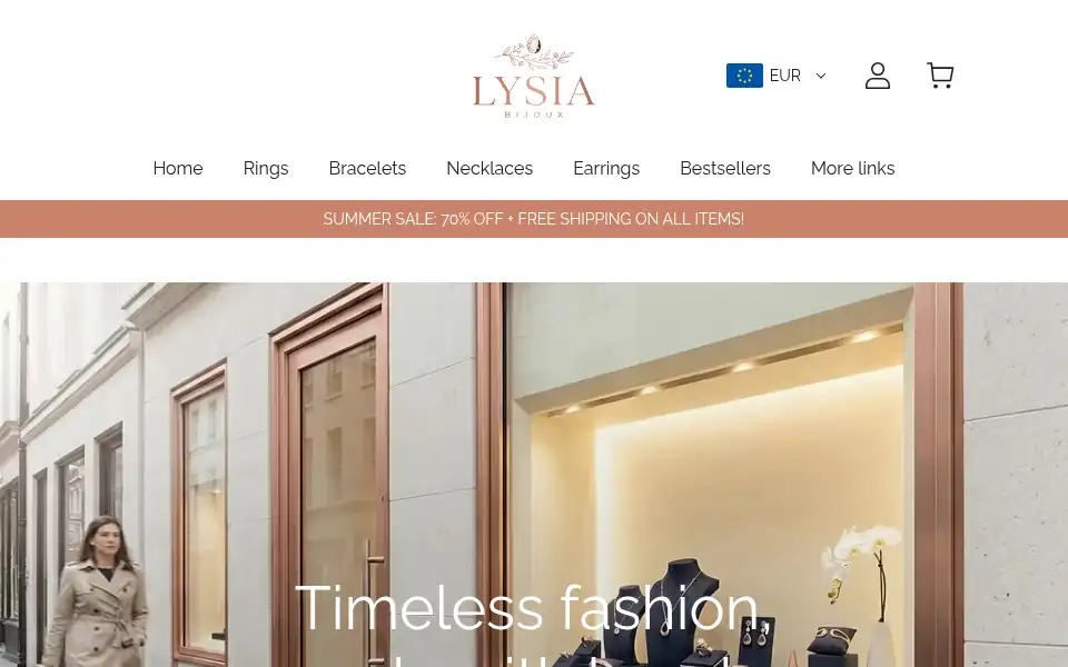 Screenshot of lysiabijoux.com