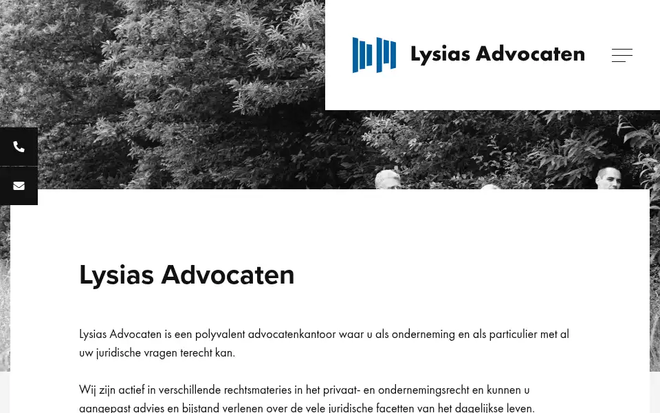 Screenshot of lysiasadvocaten.be