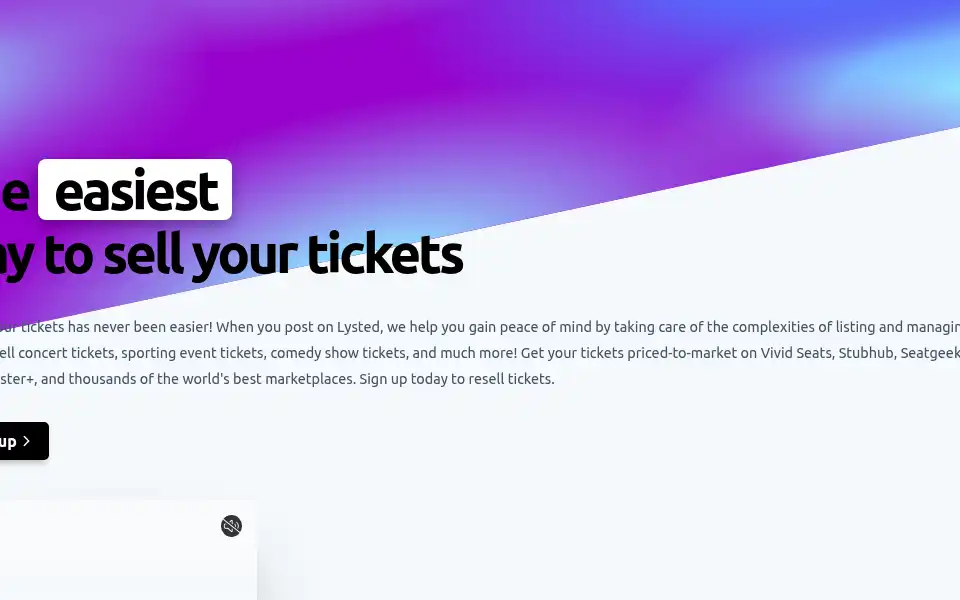 Screenshot of lysted.com