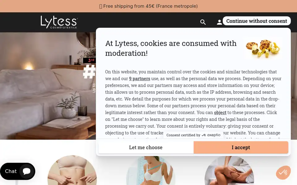 Screenshot of lytess.com