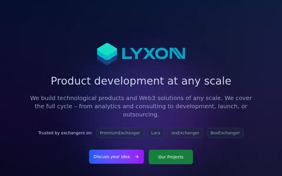 Screenshot of lyxonn.com