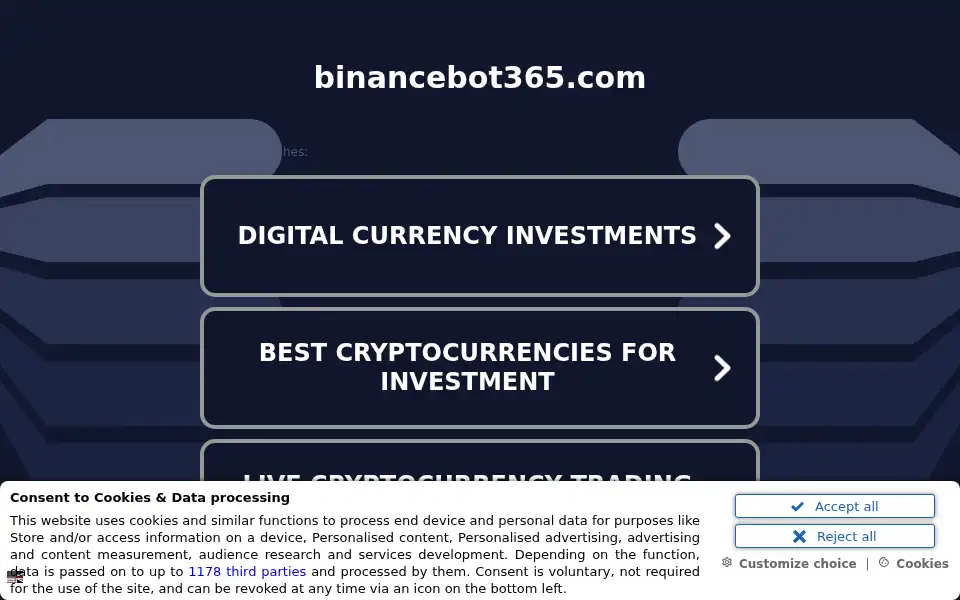 Screenshot of m.binancebot365.com