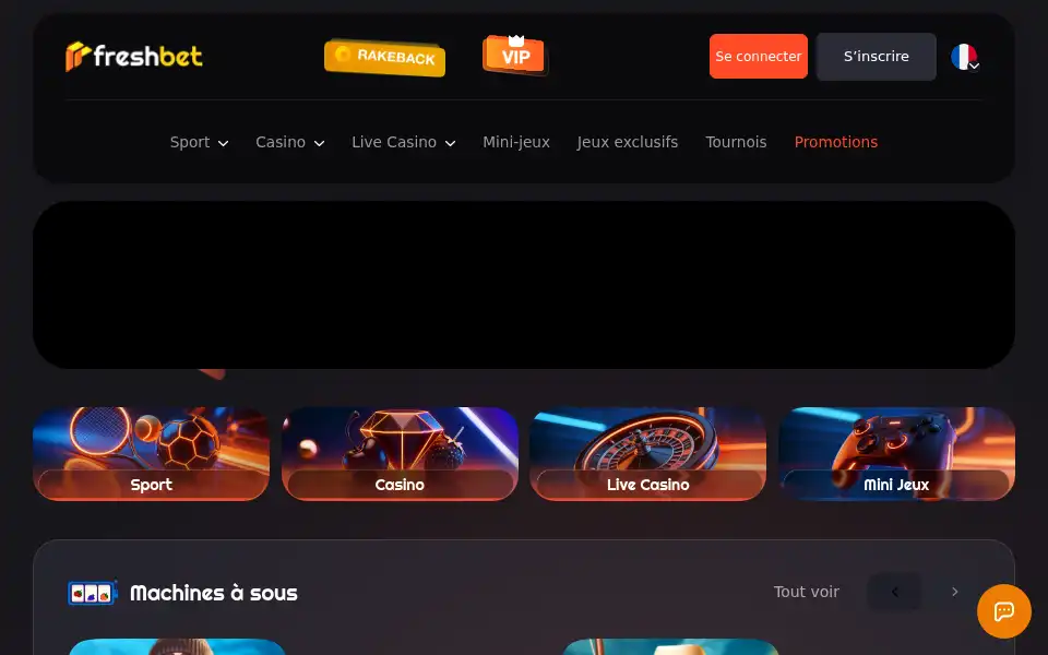 Screenshot of m.freshbet.me