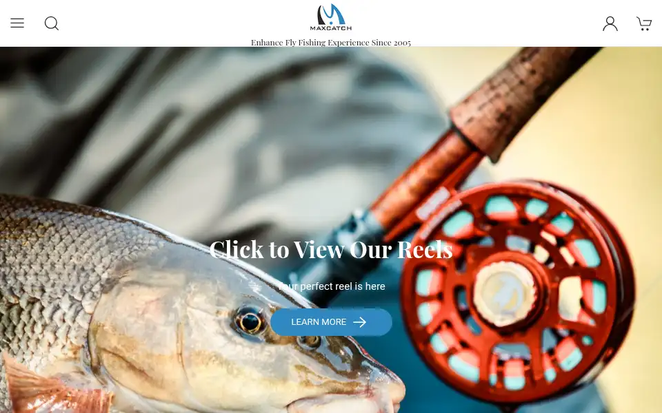 Screenshot of m.maxcatchfishing.com