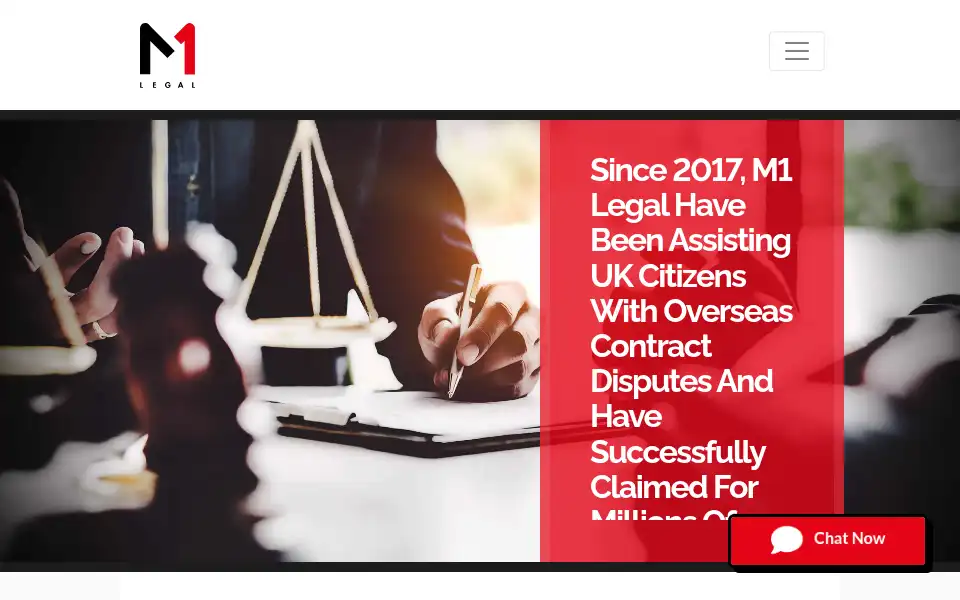 Screenshot of m1legal.com