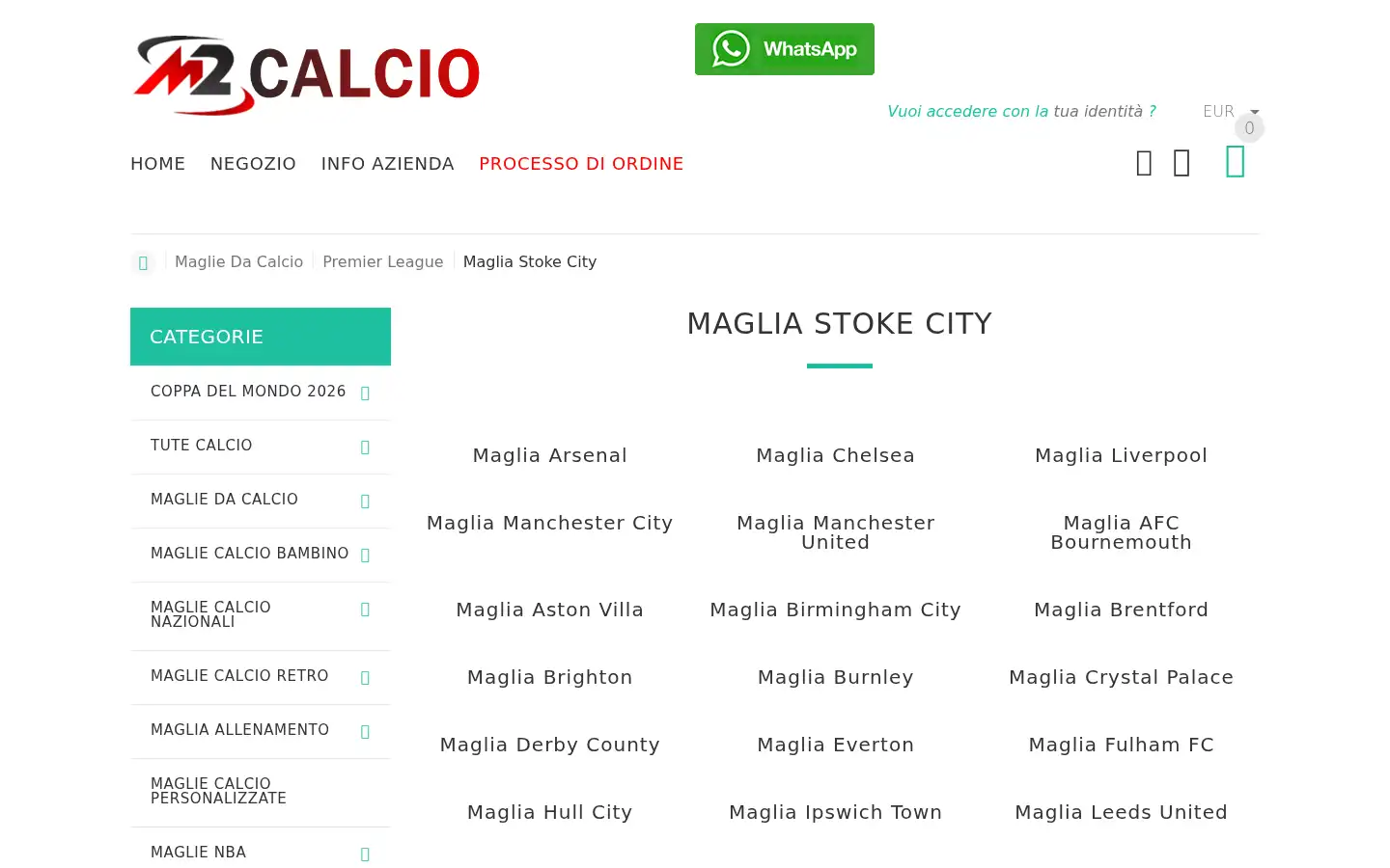 Screenshot of m2calcio.com
