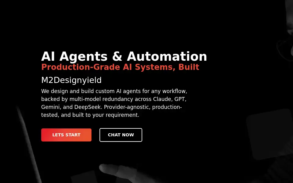 Screenshot of m2designyield.com