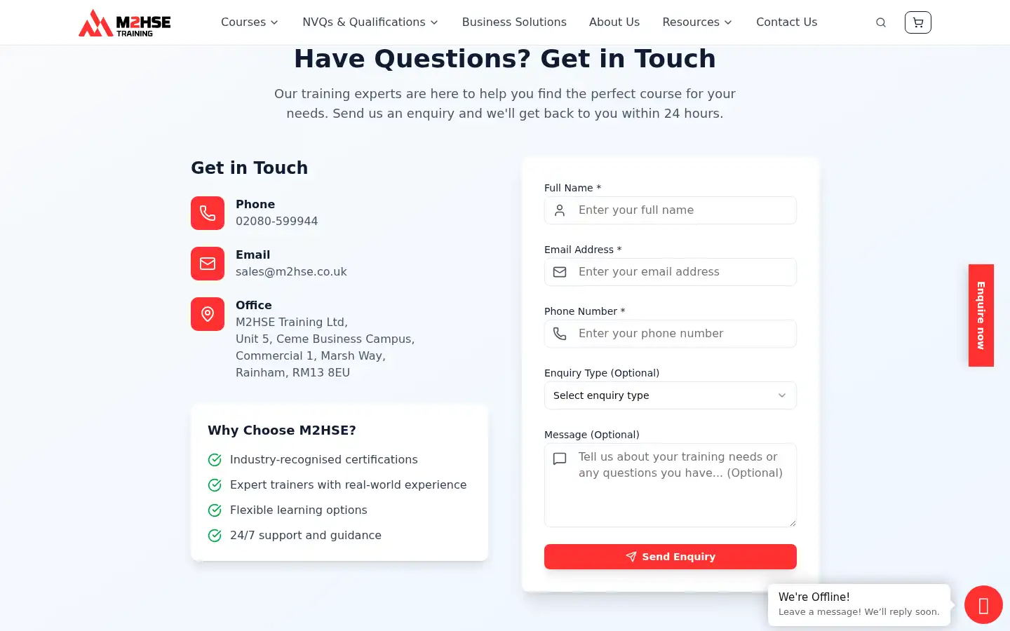 Screenshot of m2hse.co.uk