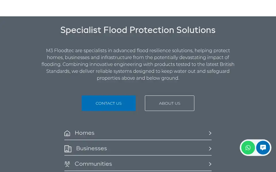 Screenshot of m3floodtec.com