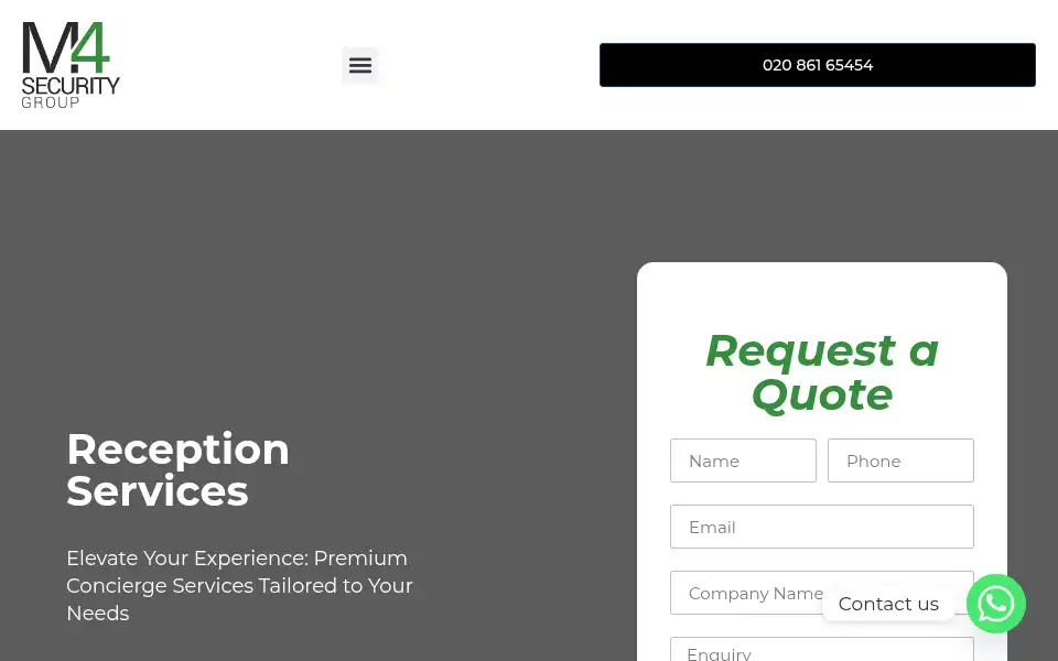 Screenshot of m4securitygroup.com