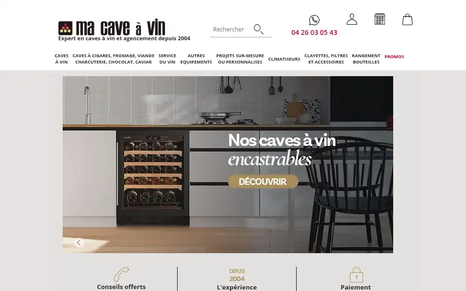 Screenshot of ma-cave-a-vin.fr