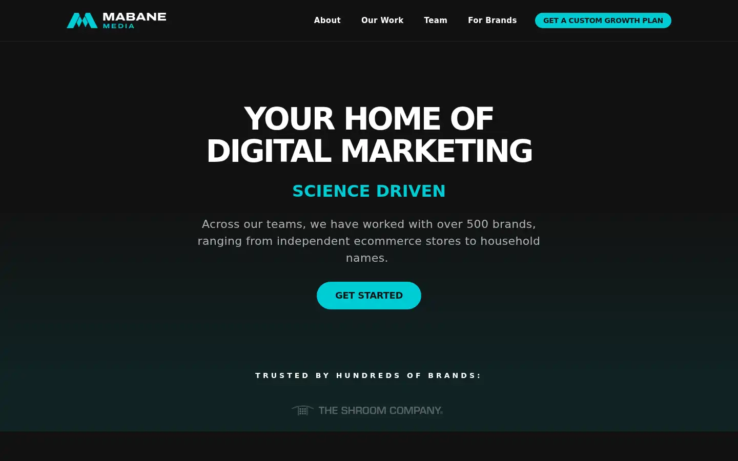 Screenshot of mabanemedia.com