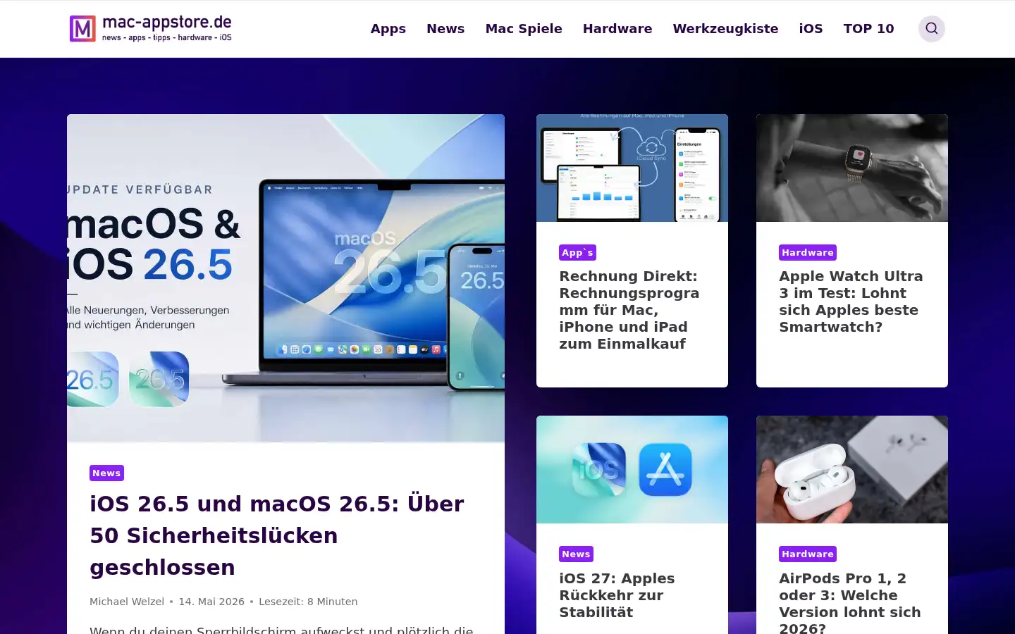 Screenshot of mac-appstore.de