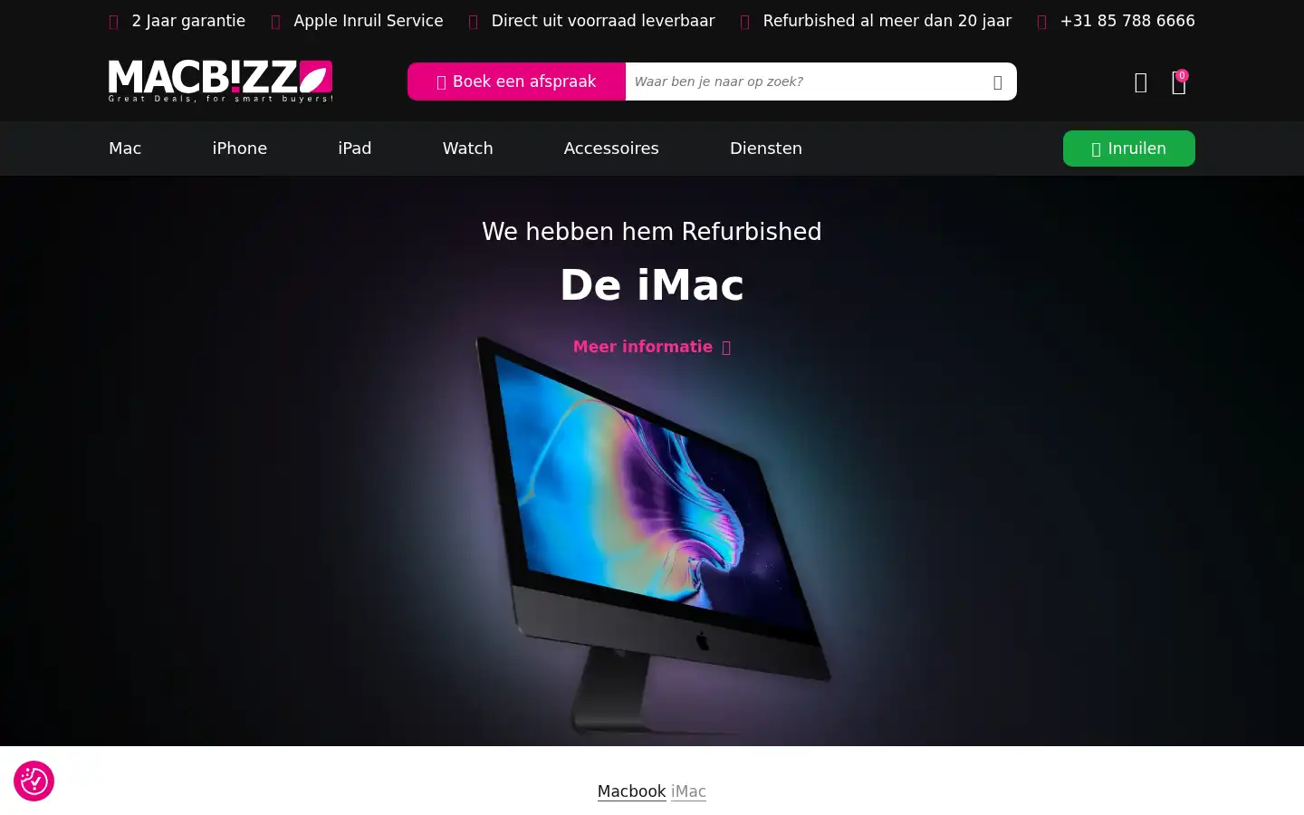 Screenshot of macbizz.com