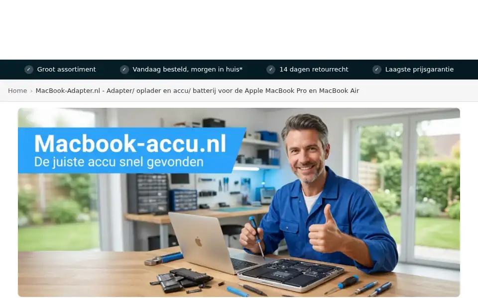Screenshot of macbook-adapter.nl